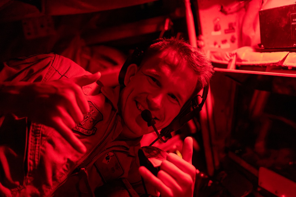 Stratotanker and Sentry Meet Up in the Nightsky