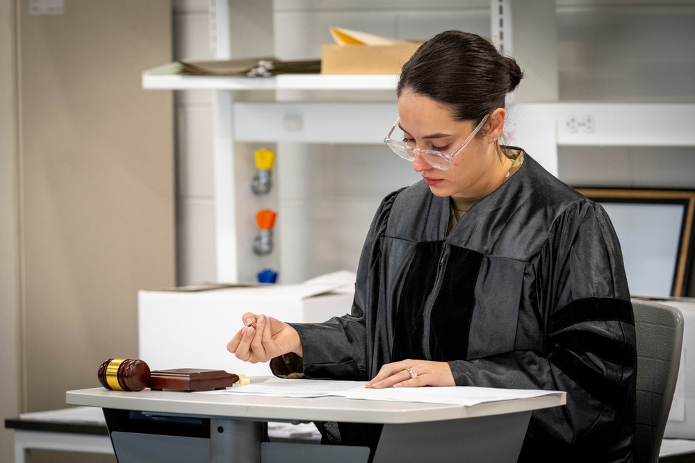 JBER Legal Office host mock trial at King Tech High School