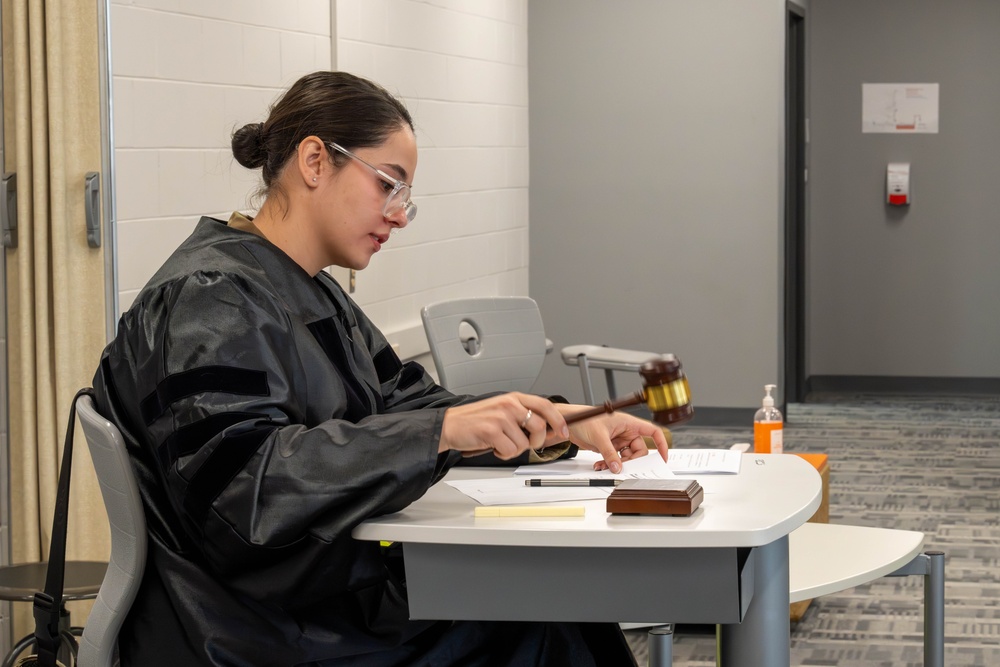 JBER Legal Office host mock trial at King Tech High School