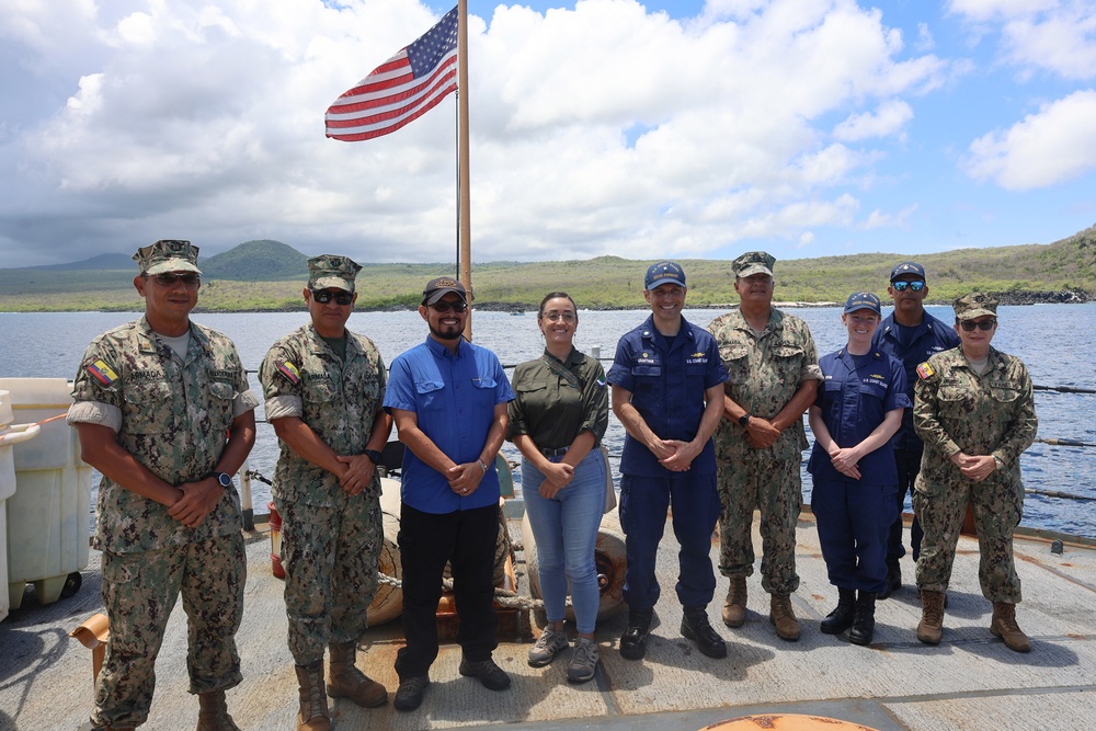 Coast Guard Cutter Forward hosts Ecuadorian navy personnel and partners aboard for tour