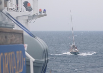Coast Guard Cutter Forward rescues two sailors at sea