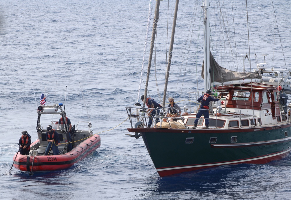 Coast Guard Cutter Forward rescues two sailors at sea
