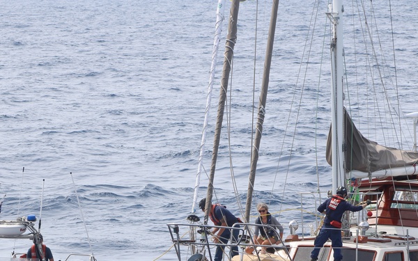 Coast Guard Cutter Forward rescues two sailors at sea