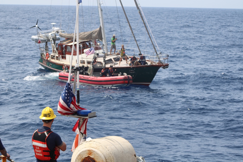 Coast Guard Cutter Forward rescues two sailors at sea