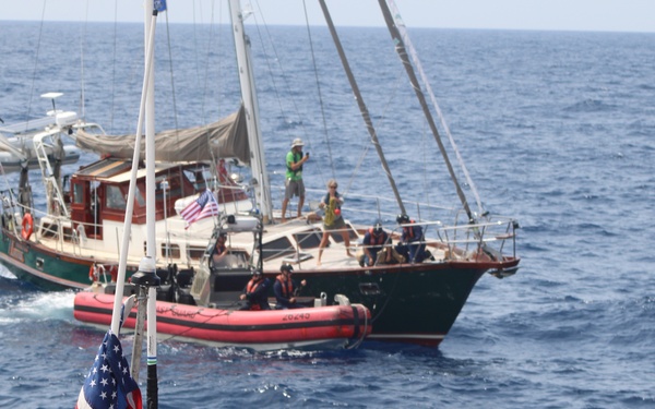 Coast Guard Cutter Forward rescues two sailors at sea