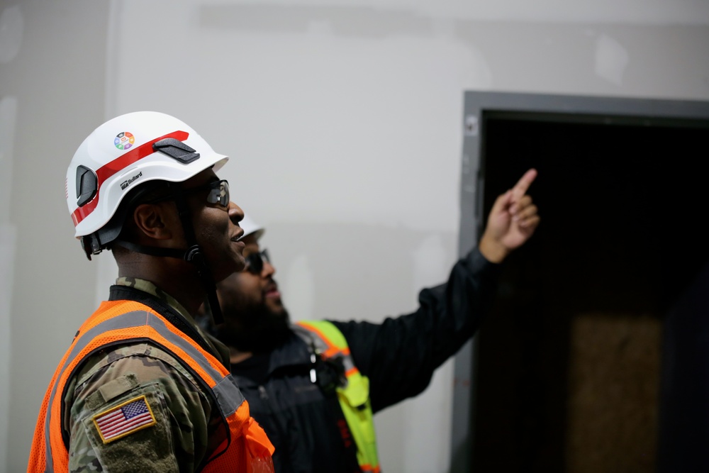 Building for Tomorrow's Warriors: USACE Project Leaders Inspect Freedom Center Progress