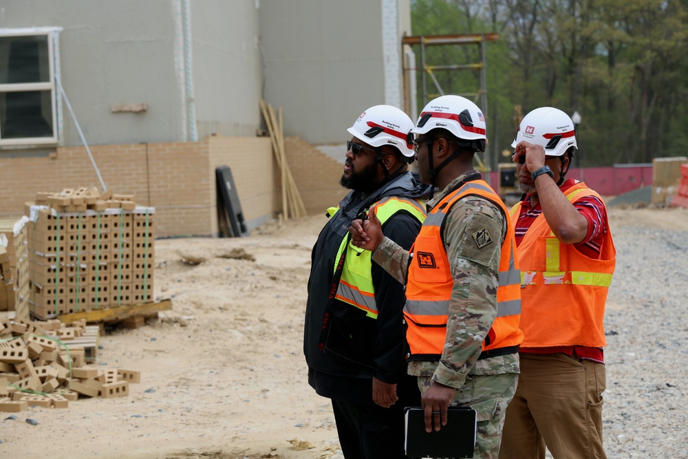 Building for Tomorrow's Warriors: USACE Project Leaders Inspect Freedom Center Progress