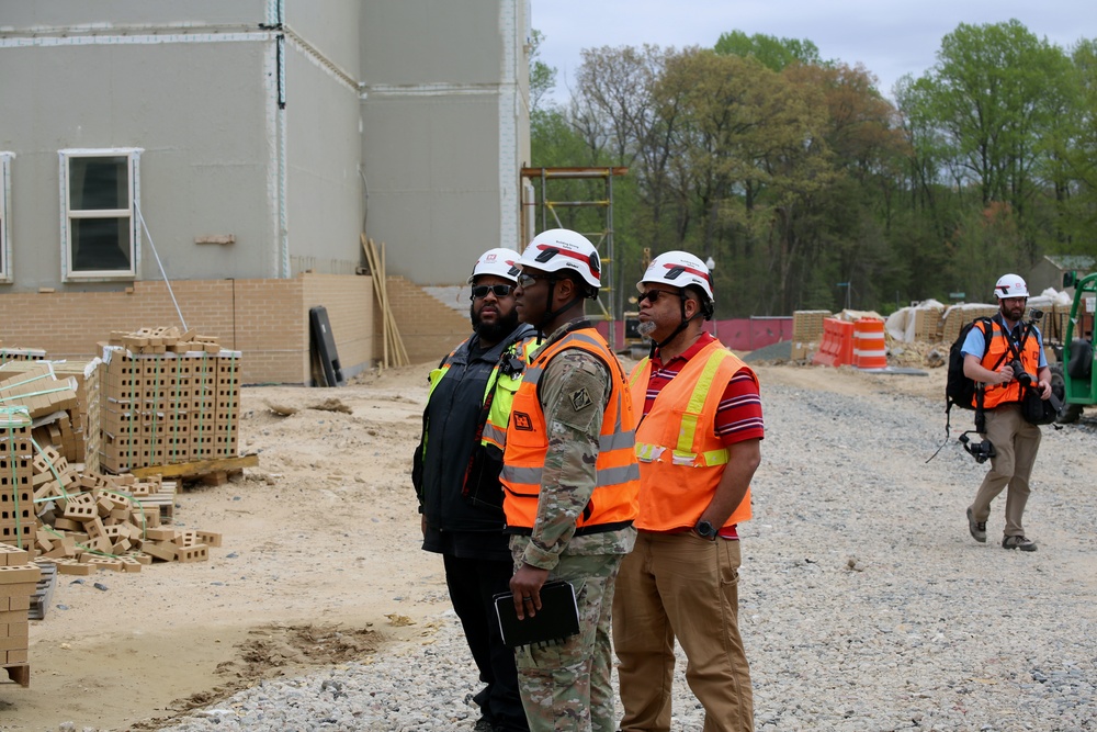 Building for Tomorrow's Warriors: USACE Project Leaders Inspect Freedom Center Progress