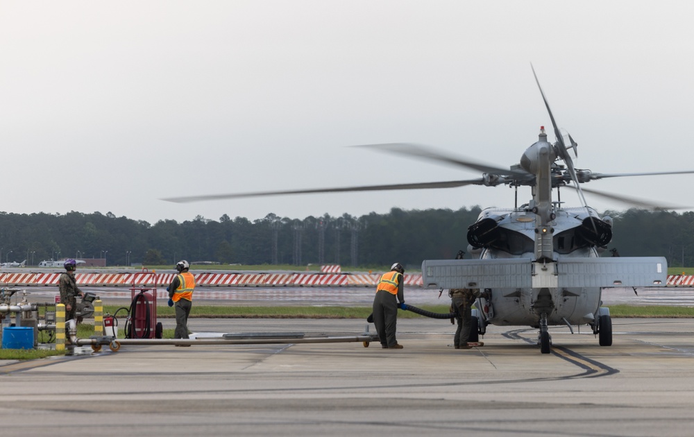 HSC-26 MH-60S Seahawks Refuel at MCAS Cherry Point