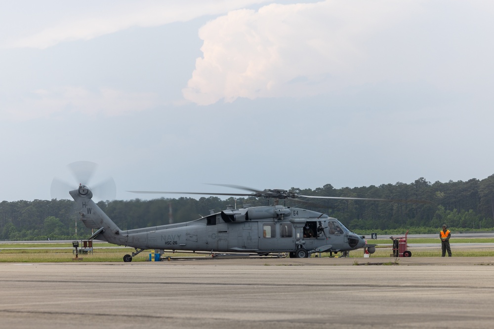 HSC-26 MH-60S Seahawks Refuel at MCAS Cherry Point
