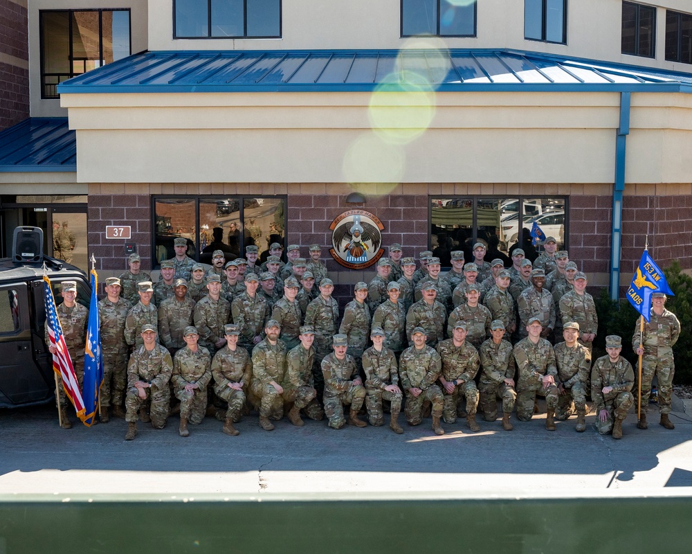 243rd CAOS Airmen gather after historic redesignation ceremony