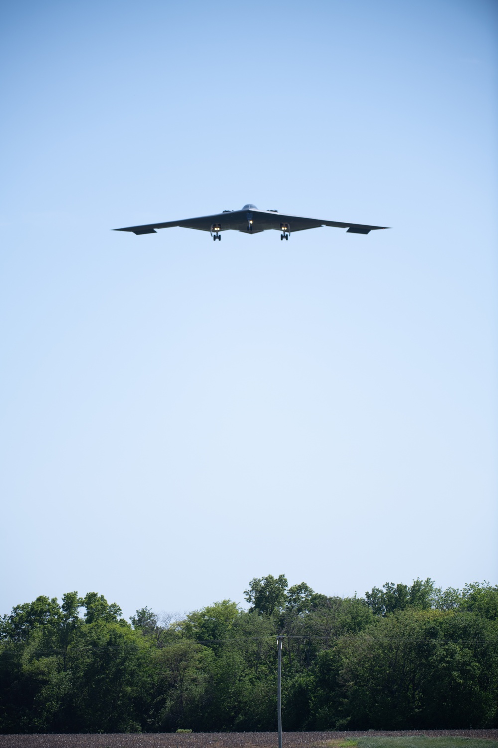 B-2 Spirit stealth bombers return from Diego Garcia