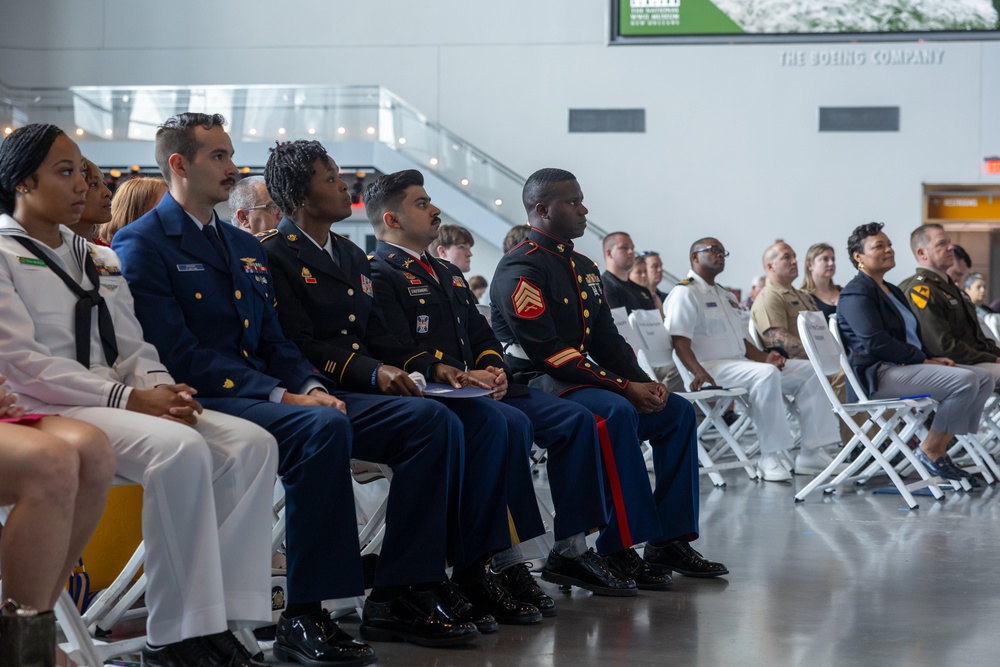 Dedication to Service: Marine Forces Reserve and Marine Forces South color sergeant is awarded by New Orleans mayor 