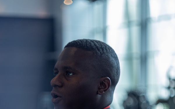 Dedication to Service: Marine Forces Reserve and Marine Forces South color sergeant is awarded by New Orleans mayor