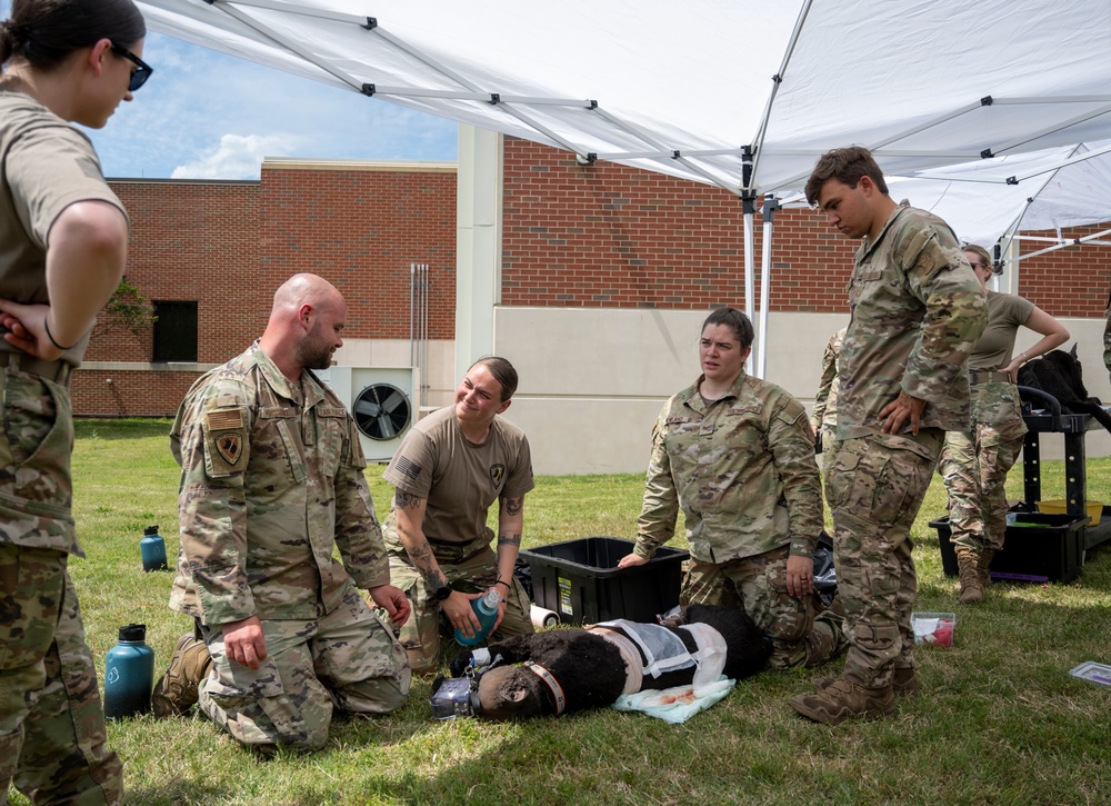 First Aid for Four Legs: Members Train to Treat K-9 Injuries