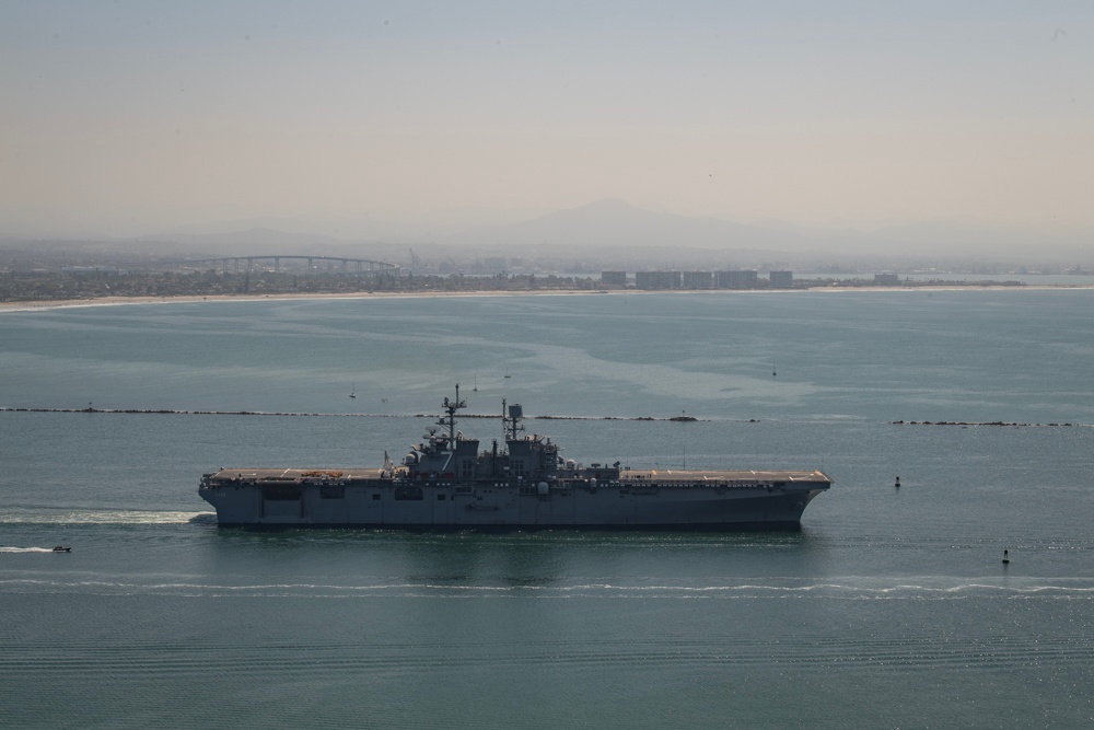 Tripoli Departs San Diego