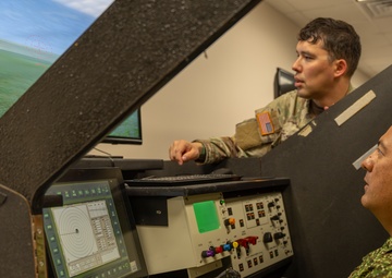 PISAJ Leaders operate the Avenger Air Defense System Simulators on May 13, 2025