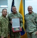SM Rodriguez presents CSM Neil H. Sartain with a plaque of appreciation on May 16th, 2025