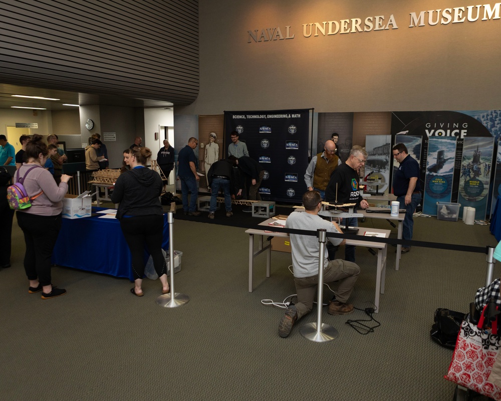 Local students showcase engineering skills at Navy Bridge Building Challenge