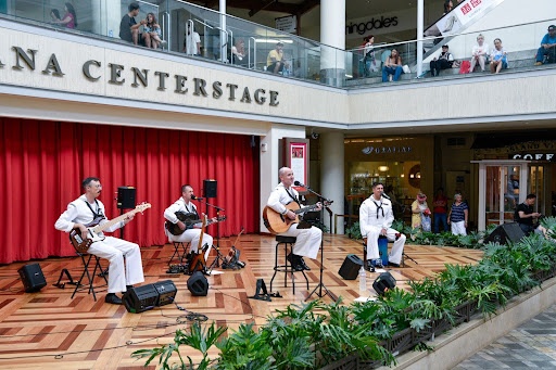 U.S. Pacific Fleet Band Pau Hana Sound at Ala Moana Center