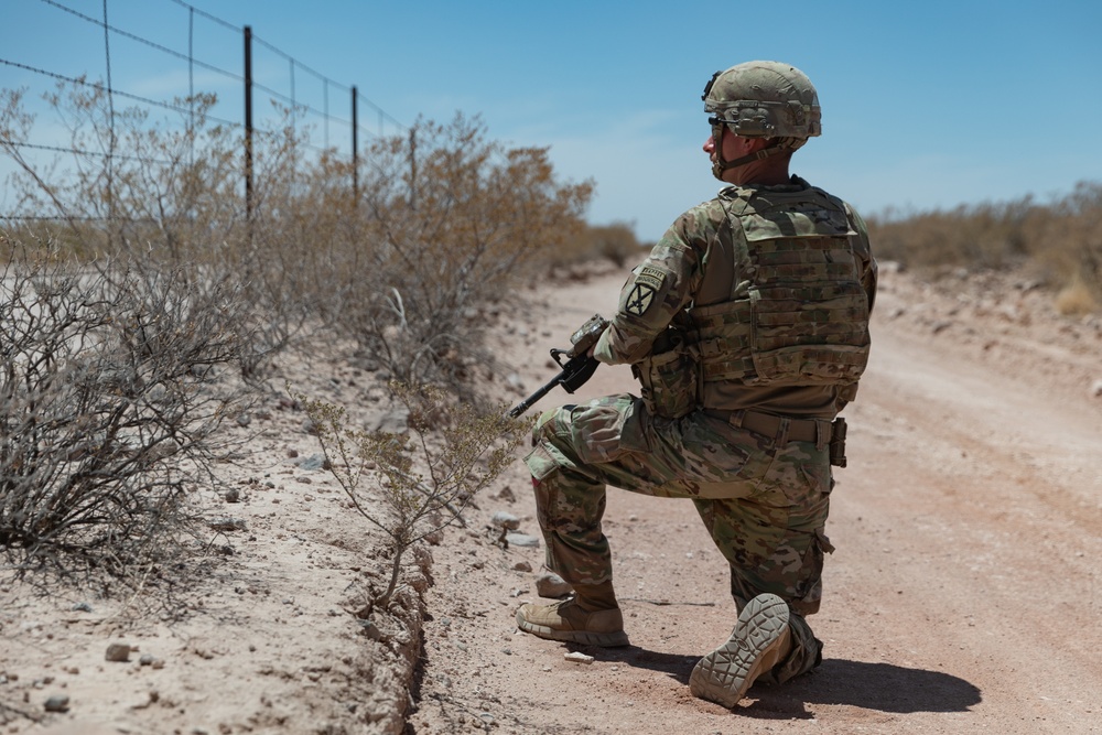 Engineers place New Mexico National Defense Area signs