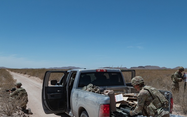 Engineers place New Mexico National Defense Area signs