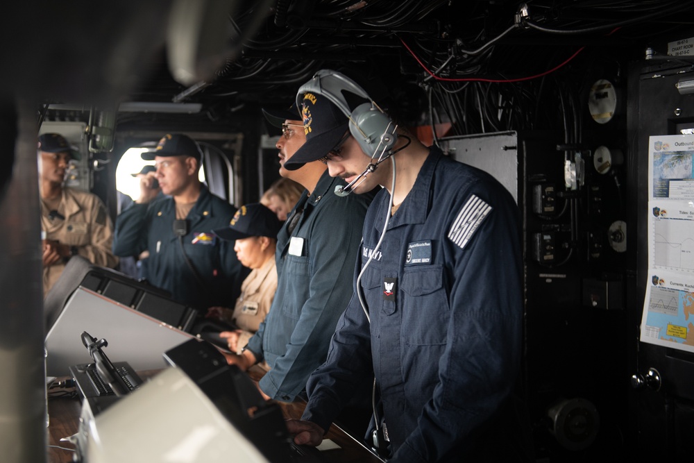 USS America (LHA 6) Conducts Sea and Anchor Detail