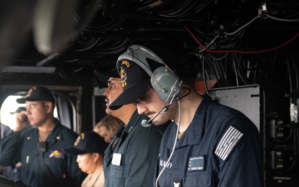 USS America (LHA 6) Conducts Sea and Anchor Detail