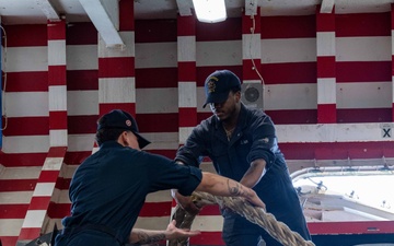 USS America (LHA 6) Conducts Sea and Anchor Detail