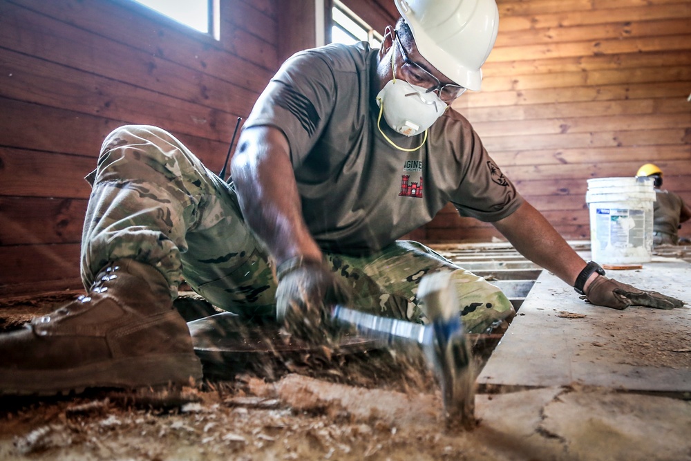 Guam Guard Engineers Renovate Maternity Shelter