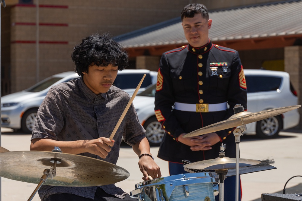 LAFW 25: 3rd MAW Band Visits Brea Olinda High School