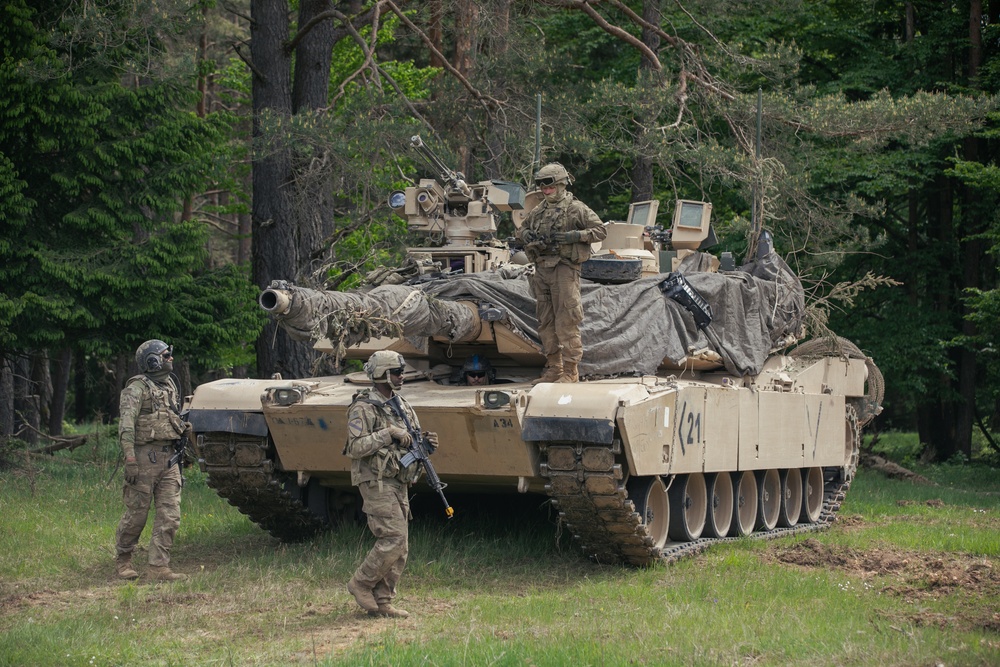 1st Armored Division execute movement during Combined Resolve 25-2