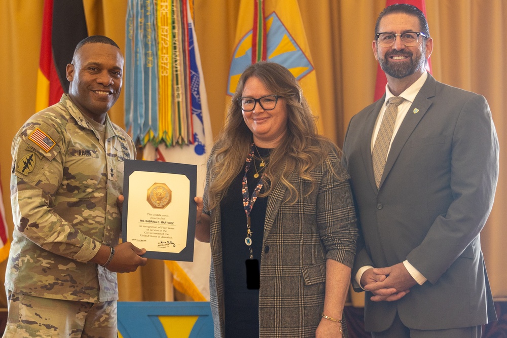21st Theater Sustainment Command’s Length of Service Ceremony 2025