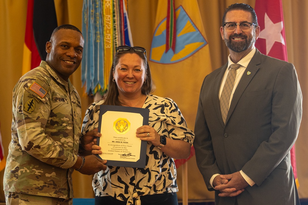 21st Theater Sustainment Command’s Length of Service Ceremony 2025