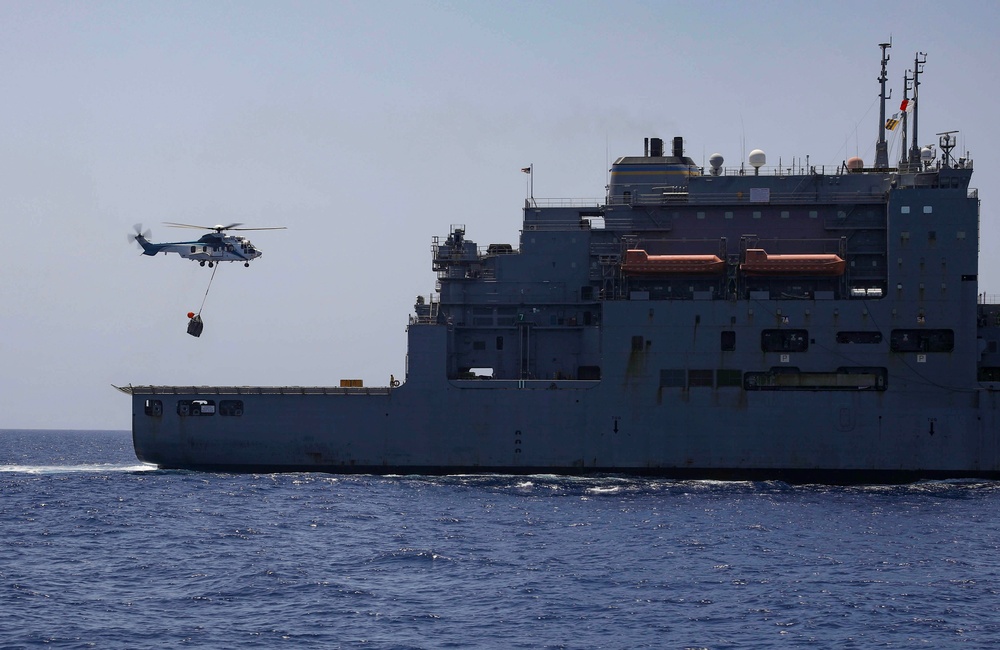 USS Milius conducts operations in the U.S. Central Command area of responsibility as part of the Carl Vinson Carrier Strike Group