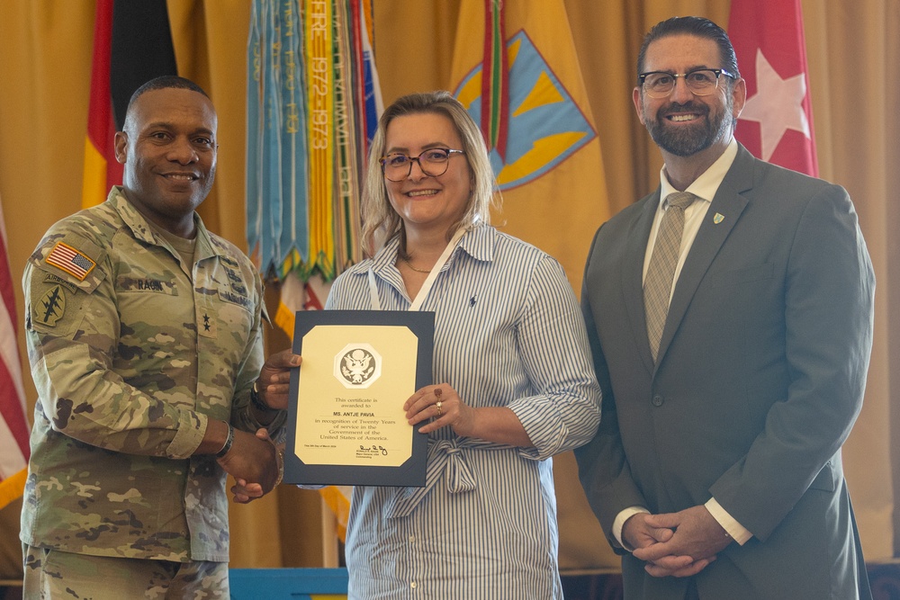 21st Theater Sustainment Command’s Length of Service Ceremony 2025