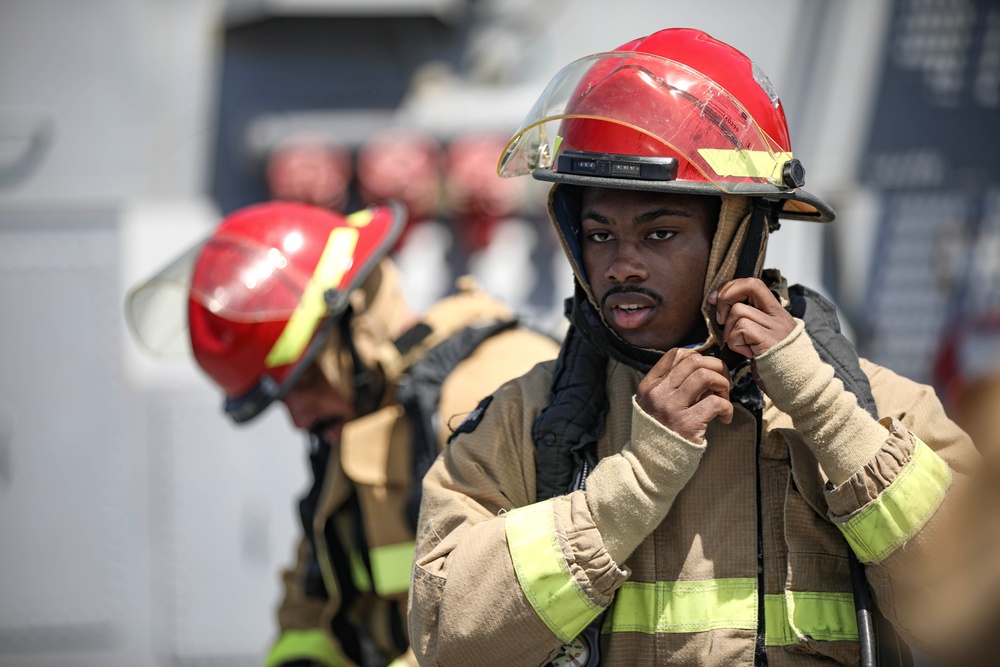 USS Milius conducts operations in the U.S. Central Command area of responsibility as part of the Carl Vinson Carrier Strike Group