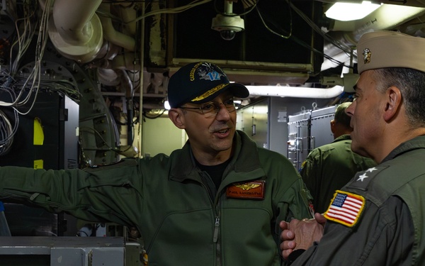 Rear Adm. Lemmon Visits USS Gerald R. Ford
