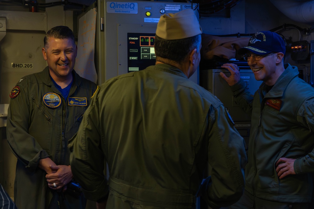 Rear Adm. Lemmon Visits USS Gerald R. Ford