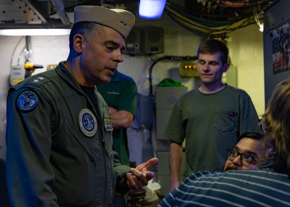 Rear Adm. Lemmon Visits USS Gerald R. Ford