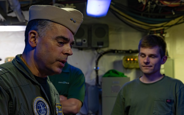 Rear Adm. Lemmon Visits USS Gerald R. Ford