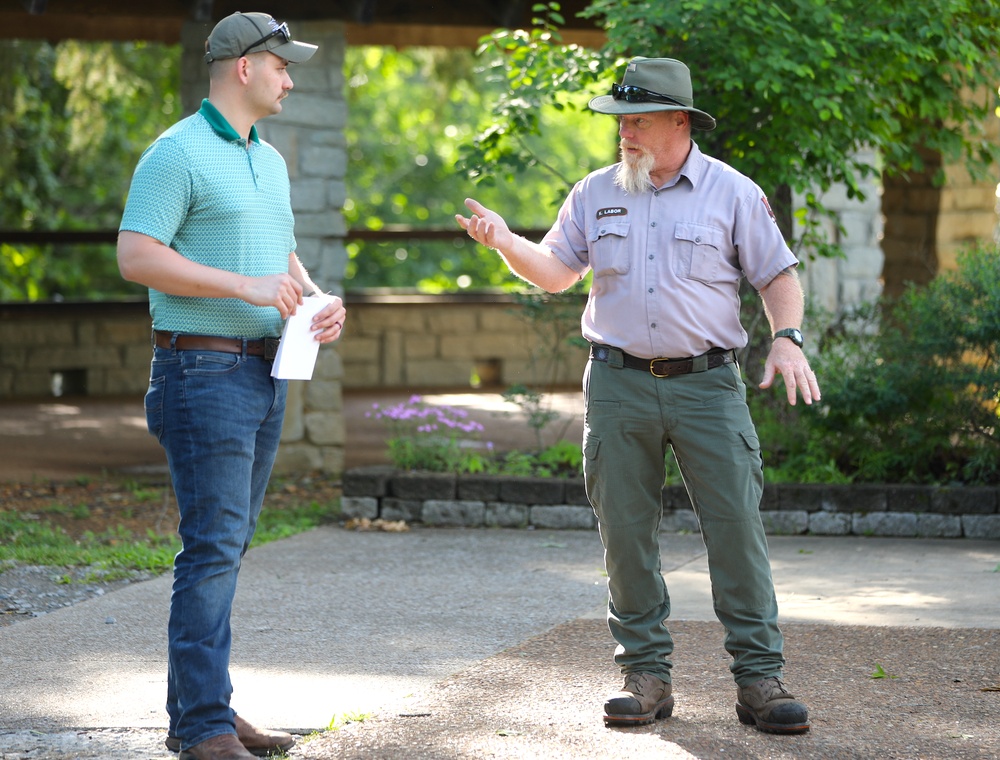 Future Army Officers Walk the Battlefield as Illinois OCS Class 70-25 Studies Leadership at Fort Donelson