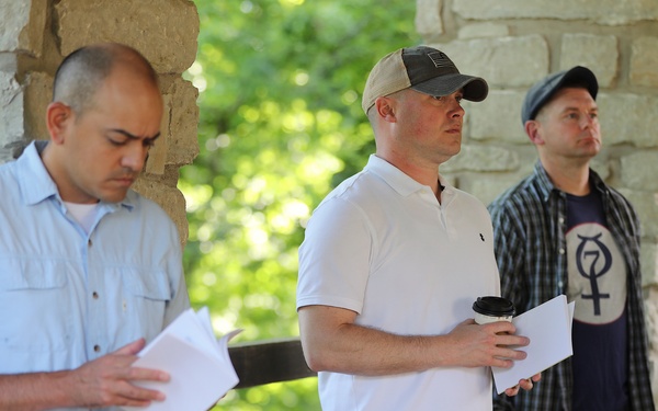 Future Army Officers Walk the Battlefield as Illinois OCS Class 70-25 Studies Leadership at Fort Donelson