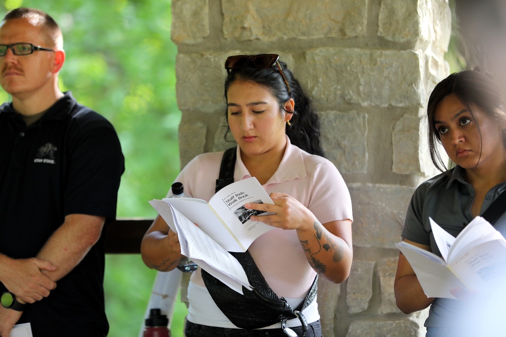 Future Army Officers Walk the Battlefield as Illinois OCS Class 70-25 Studies Leadership at Fort Donelson