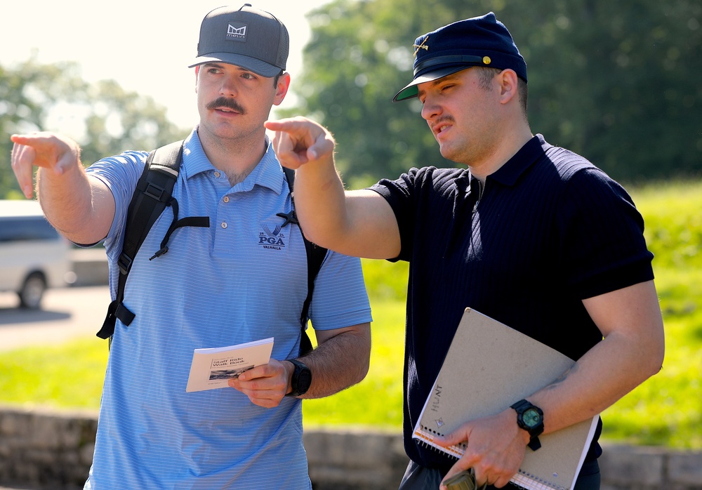Future Army Officers Walk the Battlefield as Illinois OCS Class 70-25 Studies Leadership at Fort Donelson