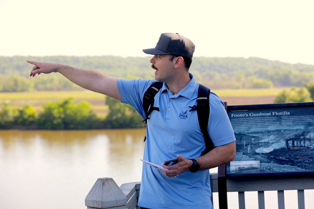 Future Army Officers Walk the Battlefield as Illinois OCS Class 70-25 Studies Leadership at Fort Donelson