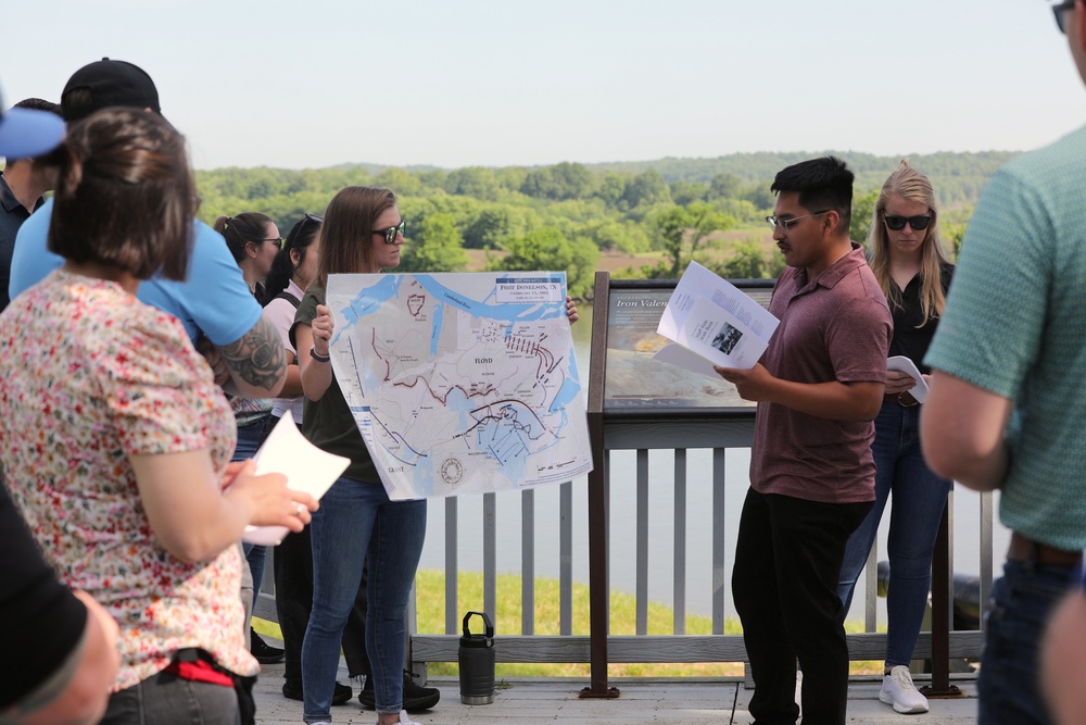 Future Army Officers Walk the Battlefield as Illinois OCS Class 70-25 Studies Leadership at Fort Donelson