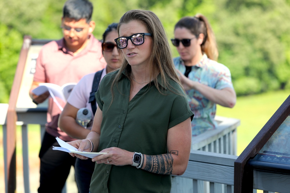 Future Army Officers Walk the Battlefield as Illinois OCS Class 70-25 Studies Leadership at Fort Donelson