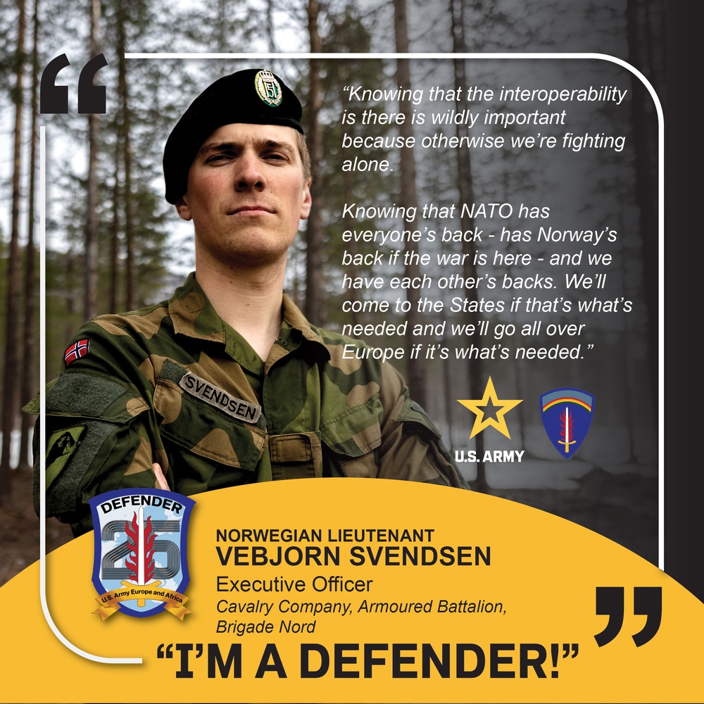 I'M A DEFENDER - Norwegian Lt. Vebjorn Svendsen