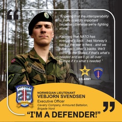 I'M A DEFENDER - Norwegian Lt. Vebjorn Svendsen [Image 1 of 2]